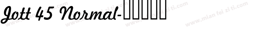 Jott 45 Normal字体转换